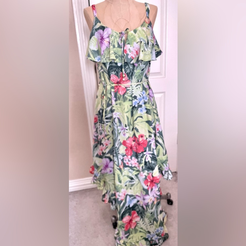 Tommy Bahama Green Floral Maxi Dress
